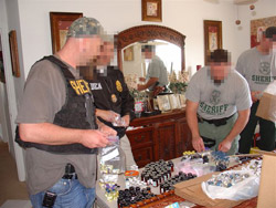 DEA and local police seize steriods.
